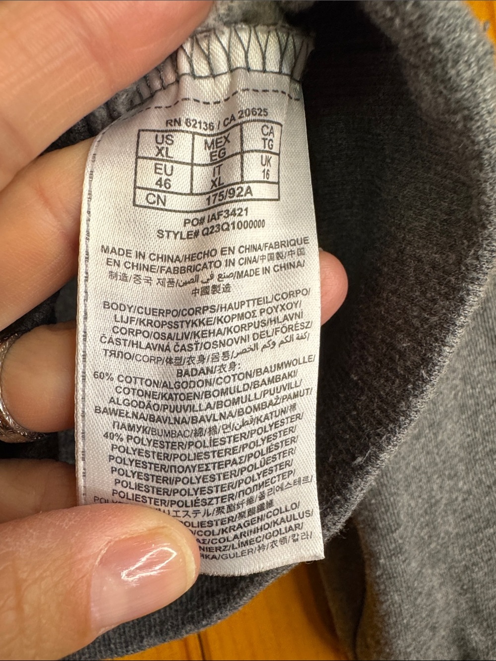 Guess Gray Rib Collar Button-Front Cardigan - Picture 3 of 10